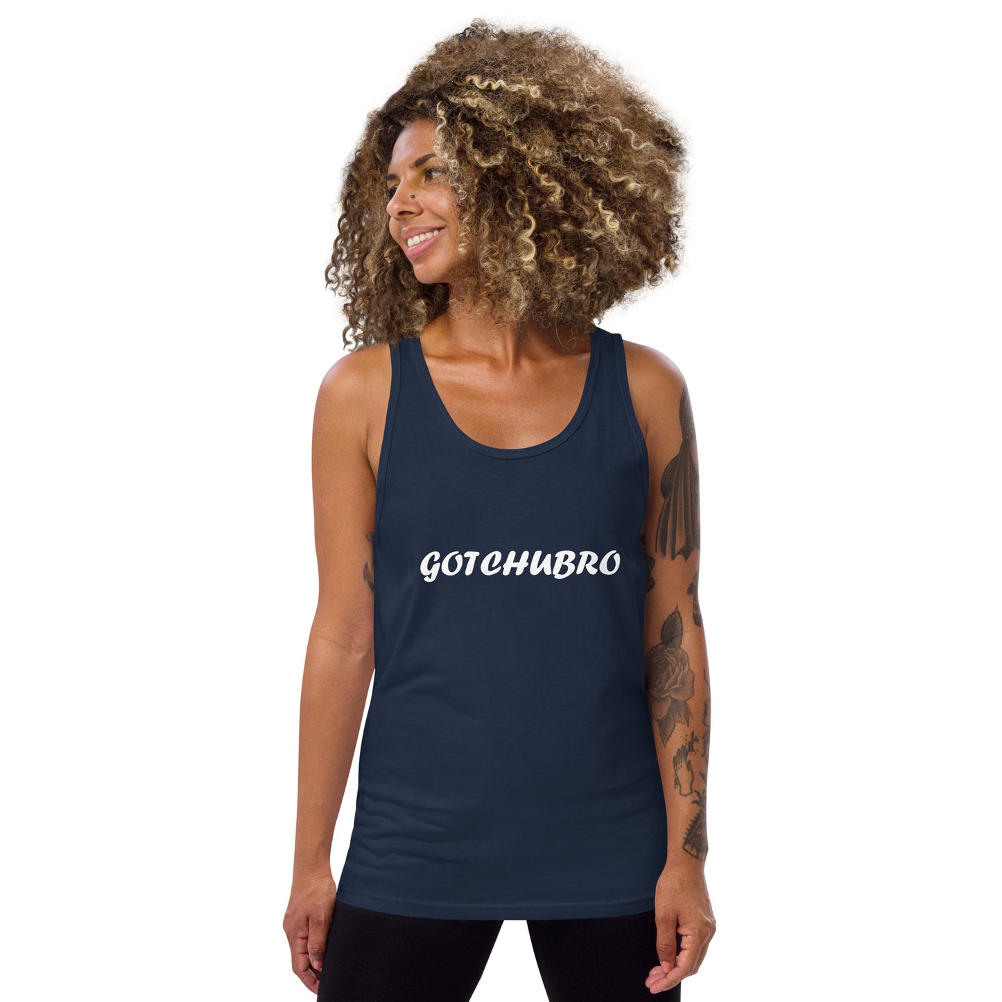 Unisex Tank Top - White Letters