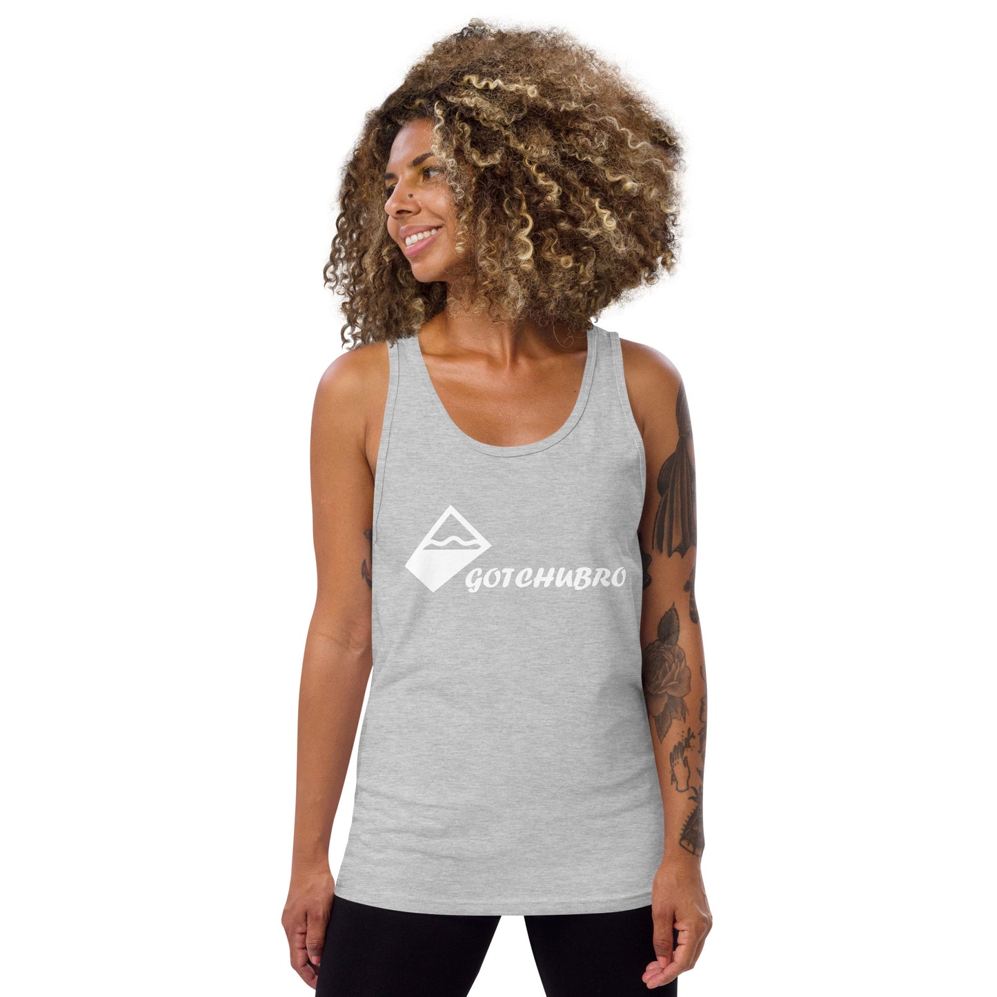 Unisex Tank Top - White Horizontal Logo