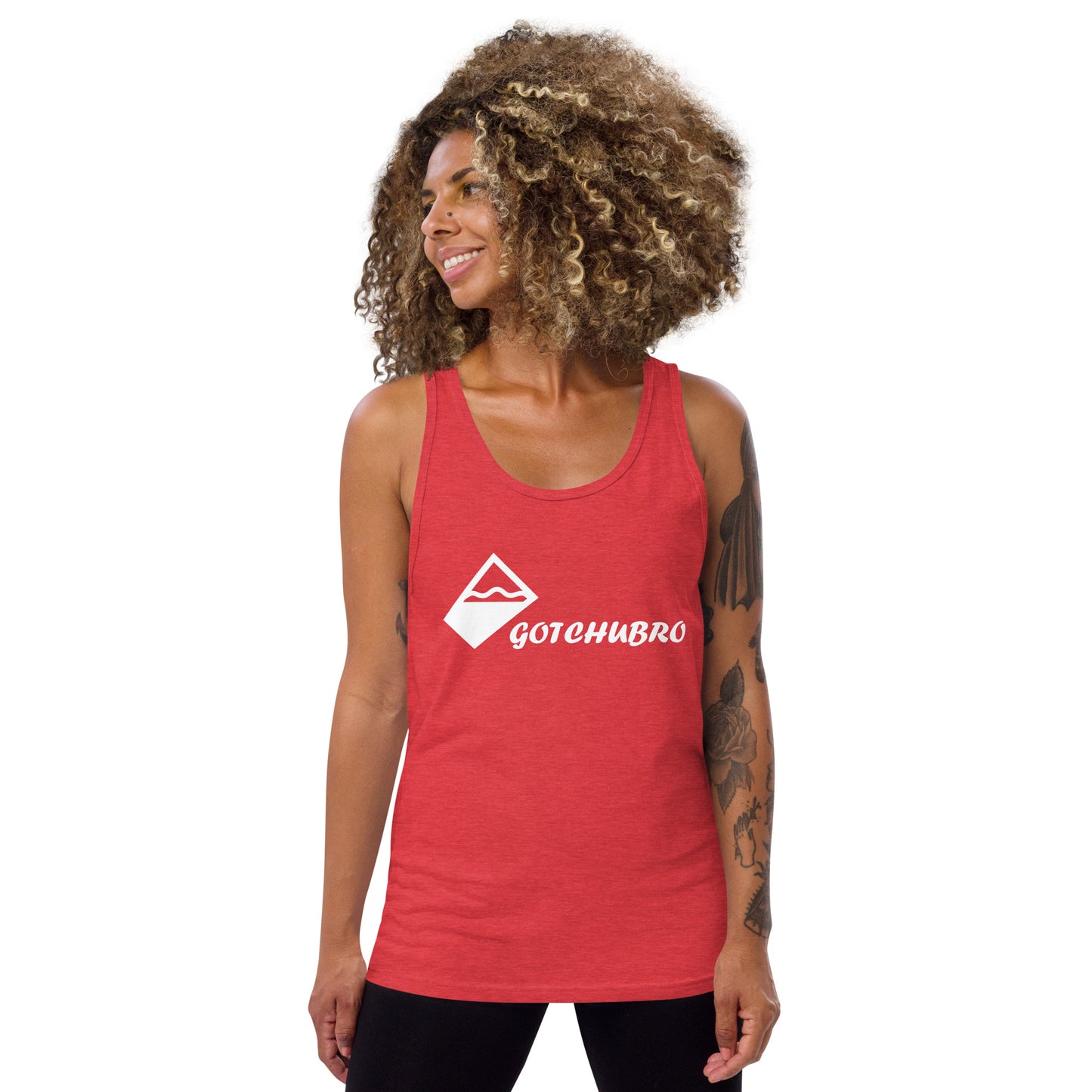 Unisex Tank Top - White Horizontal Logo