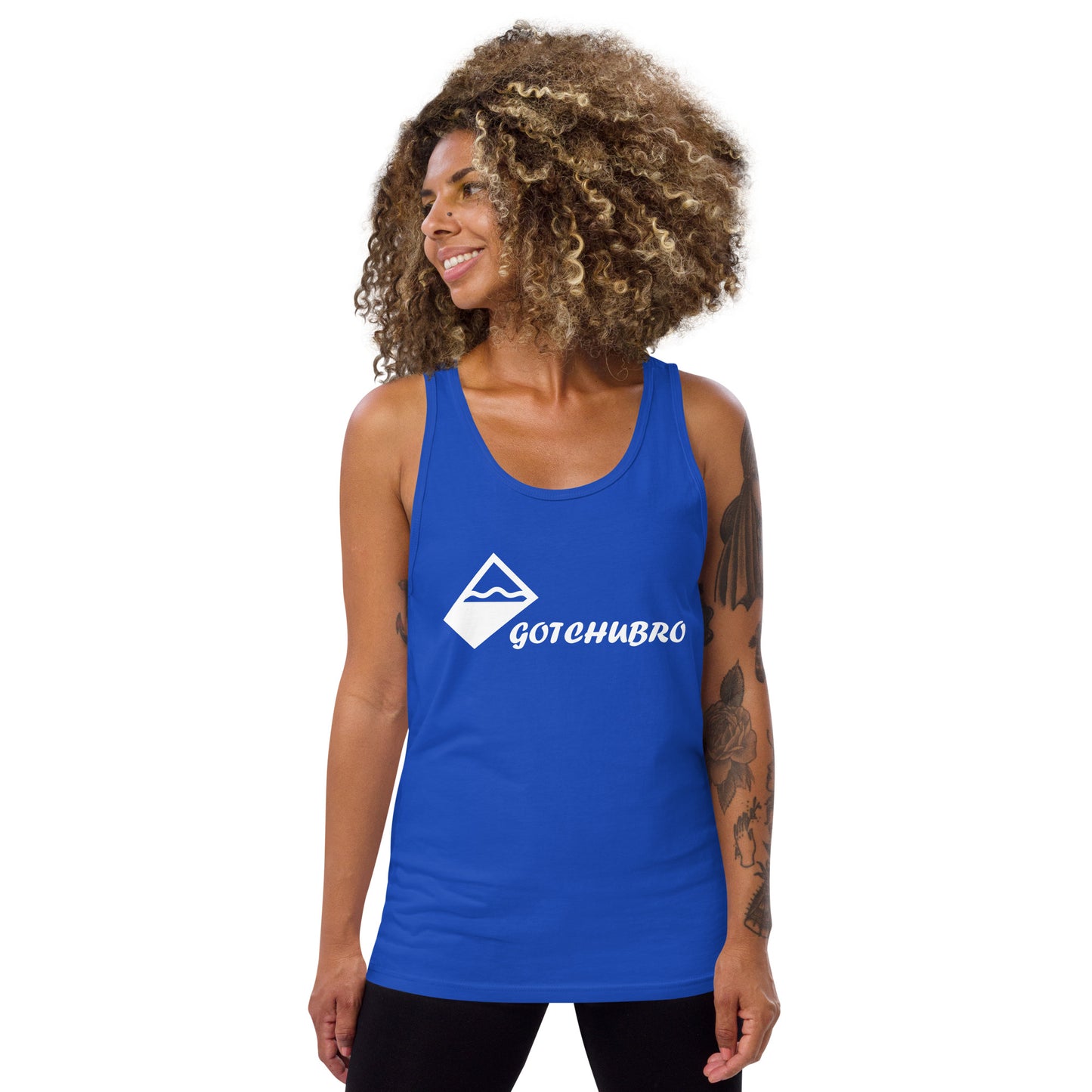 Unisex Tank Top - White Horizontal Logo